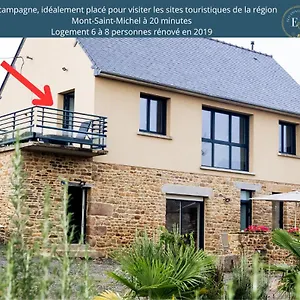 Maison Comprenant Deux A Louer, Ensemble Ou Independamment, Capacite De 4 A 19 Personnes Idealement Place Pour Visiter Le Mont-saint-michel, Saint-malo Et Les Alentours Vakantiehuis